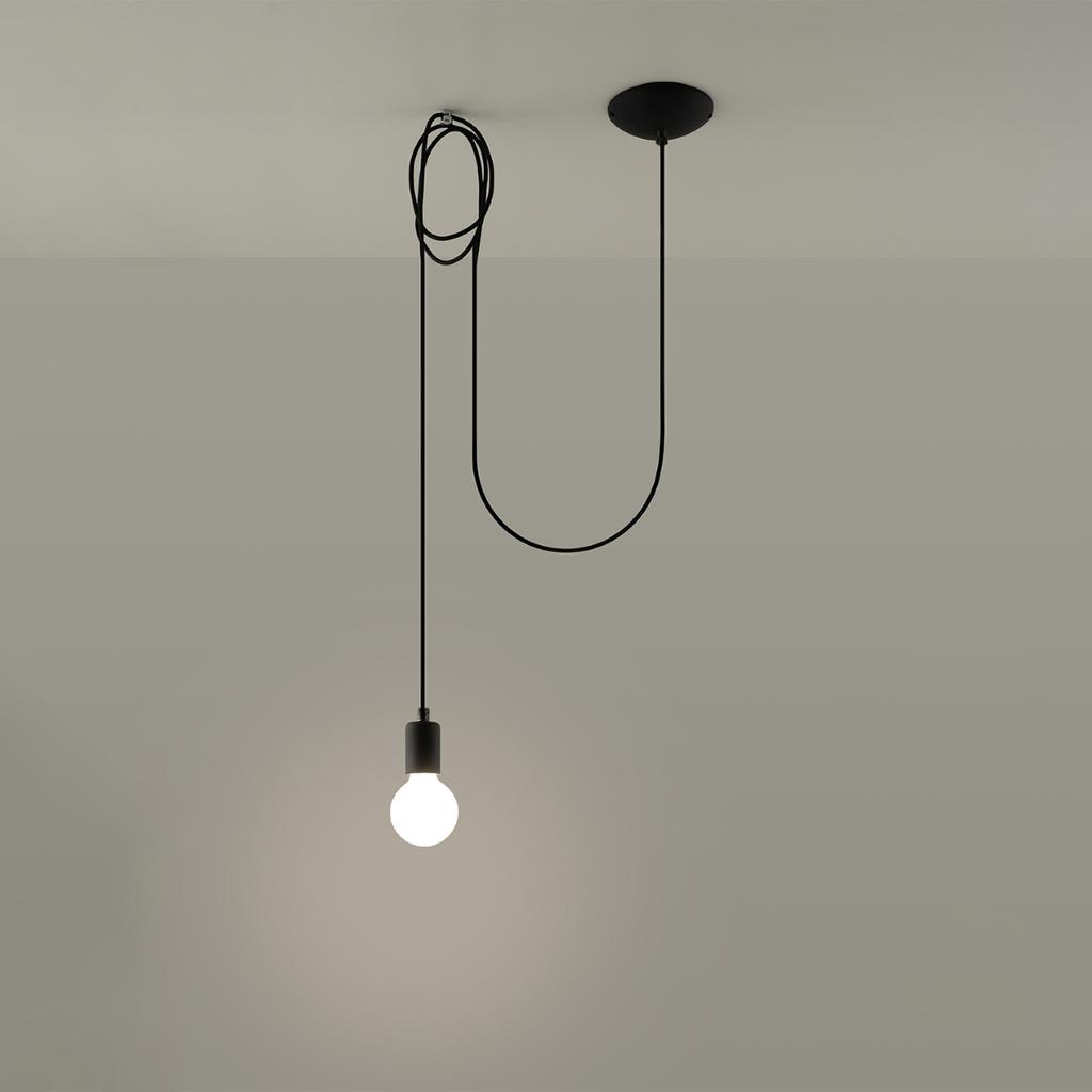Lampa Wisząca Ferro 1 E27 Czarny Lumilo 03.379.69