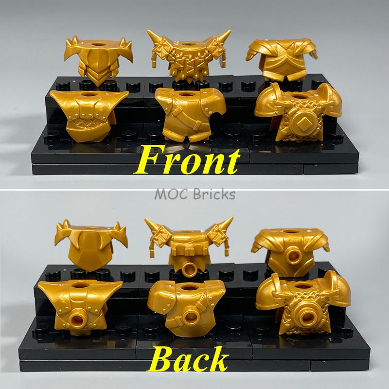 MOC Кубики Средневековые Рыцари Рим Оружие Золотой Меч Щит Копье Алебарда Шлем Фигурка Образовательный Строительный Блок Подарки