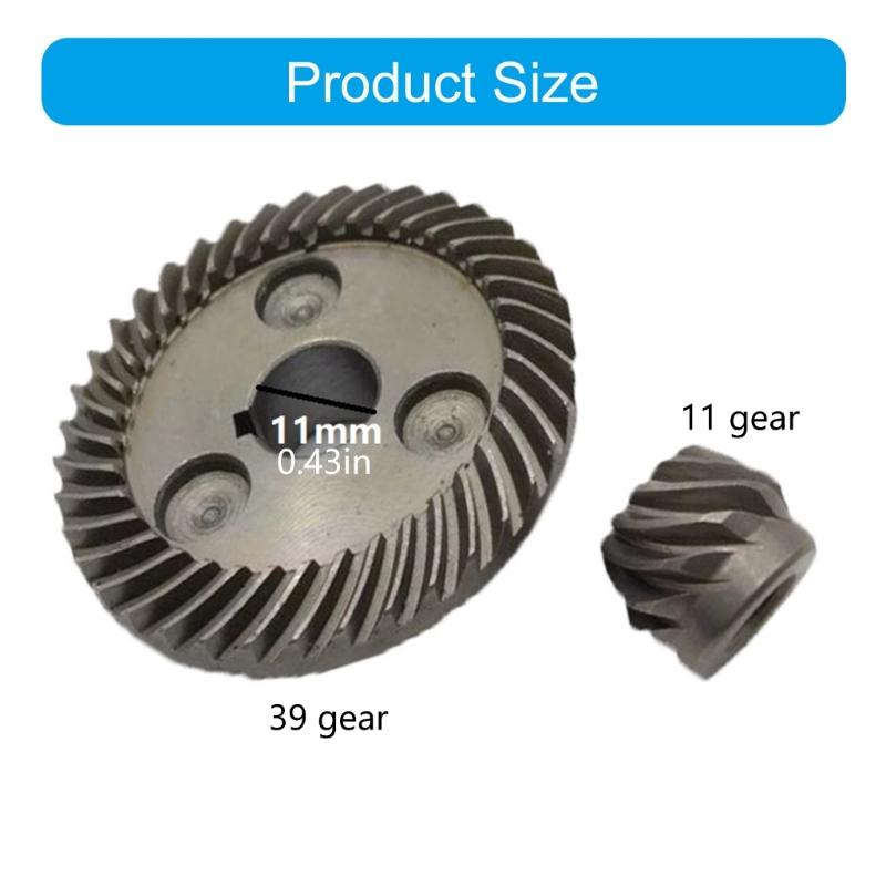 Универсальные металлические сменные шестерни для бесщеточных литиевых угловых шлифмашин 39T 11T Зубья точной машинной обработки Плавная работа