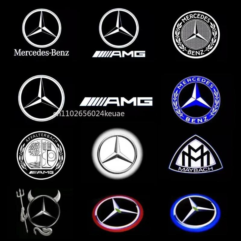 2X Светодиодный проектор логотипа приветственной подсветки двери автомобиля для Mercedes Benz B E C класса W205 AMG W176 W177 W212 W213 W246 W247 W166 M X166 GL