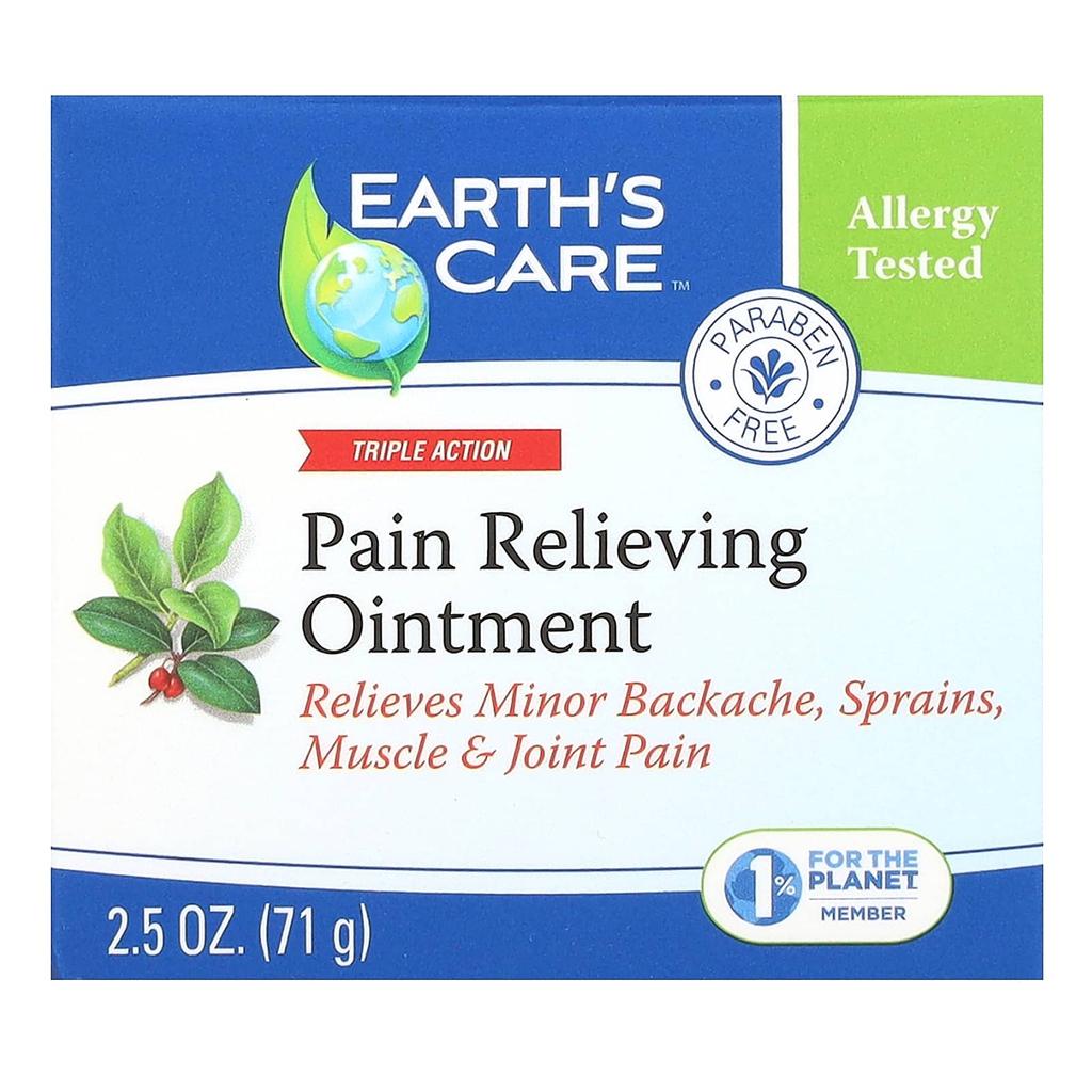 Earth's Care Pain Relief Ointment, Triple Action, 71G(2.5Oz)