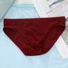 Men Briefs Low-rise Elastic Waistband Ice Silk Briefs Solid Color Ice Silk Summer Thin Panties High Elastic Underwear