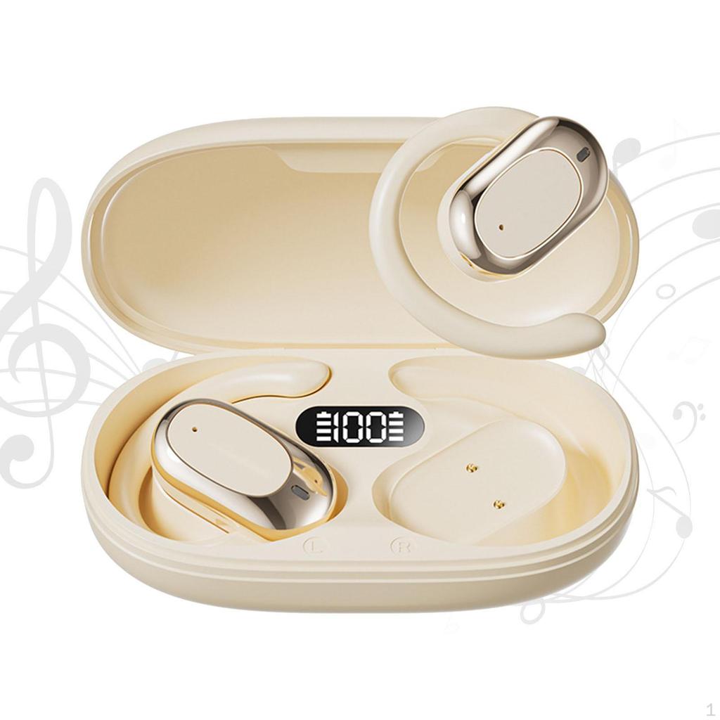 Переводчик Наушники-вкладыши с открытым ушным крючком, перезаряжаемые, Bluetooth 5.4, Наушники-переводчики для