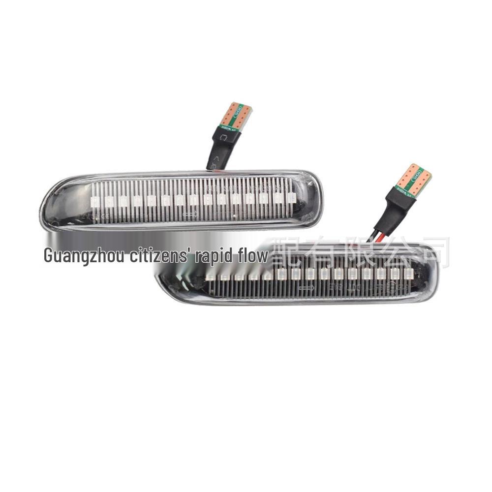 Светодиодный динамический указатель поворота, дымчатый черный кристалл, боковой свет для 3 серии E46.