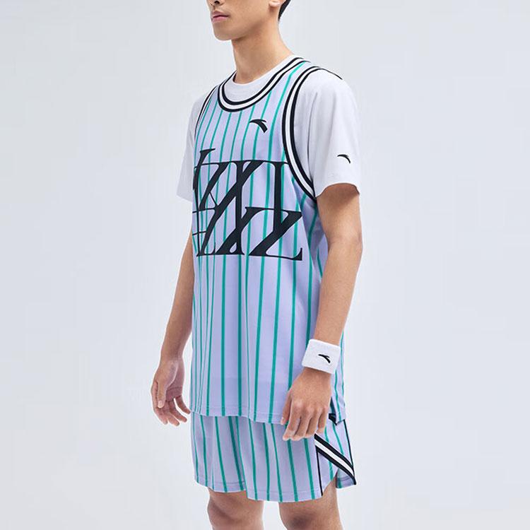 Anta Basketball Collection Basketball Suit Men's Light Jade Purple 152321205-4