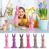 Easter Decoration Fabric Rabbit Ornament Creative Cartoon Bunny For Children's Rooms Wedding Party Birthday Home Centerpiece