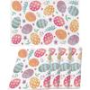 Nepnuser Linen Happy Easter Table Runner Spring Easter Egg Decoration Farmhouse Home Restaurant Kitchen Table Decoration(33.02 cm x 182.88 cm)