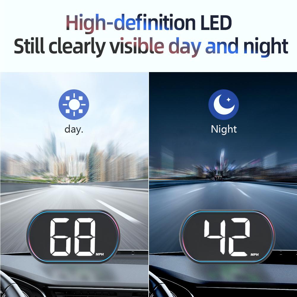 GPS КМ/Ч МИЛЬ/Ч HUD Цифровой Спидометр Проекционный Дисплей Цифровой Измеритель Скорости для Автомобиля Гольф-Кара Автобуса Лодки