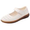 Genuine Leather Summer Loafers Women Casual Shoes Moccasins Soft Pointed Toe Ladies Footwear Women Flats Shoes White