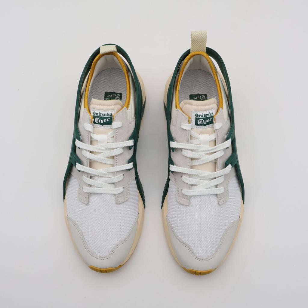 1183A795-102 Onitsuka Tiger Кроссовки с большим логотипом 2.0 Белый Сосново-зеленый (Мужской)