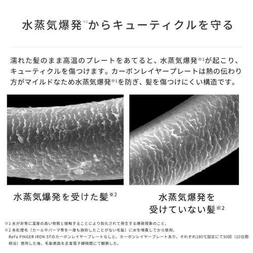 New Model   [official Store Only] Refa Finger Iron St with Original Guidebook  White  Mtg Mtg Mini Hair Iron Cordless