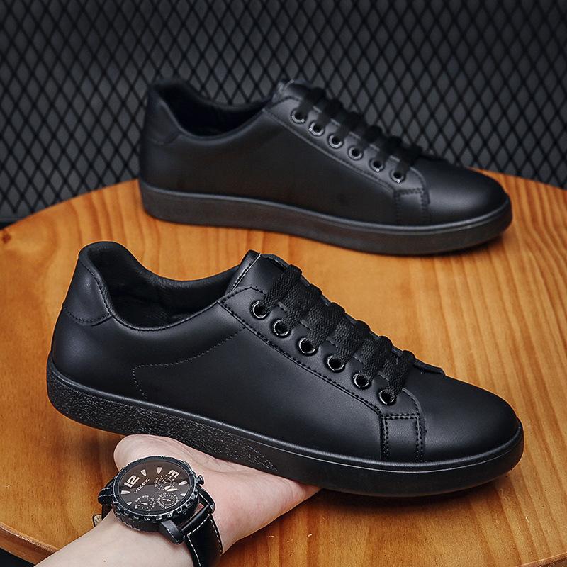 2025 Autumn New Fashion Board Shoes Young Students White Shoes Men's Shoes Korean Version Casual Shoes Trendy Single Shoes