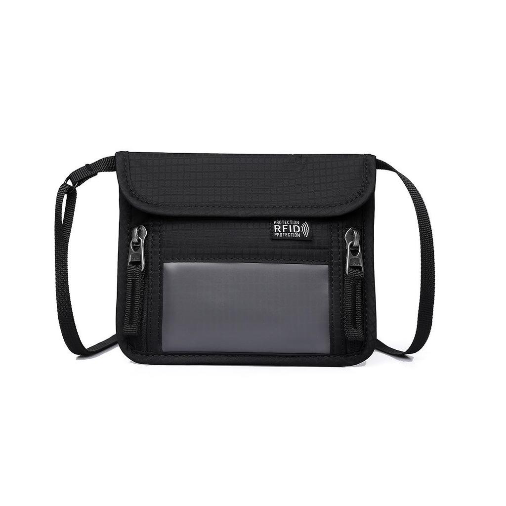 Slim Anti-Theft Passport & Document Holder - Multi-Functional Hanging Bag with Card Slots