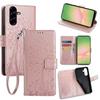 For Samsung Galaxy A56 5G Case PU Leather Wallet Phone Cover Tree Deer Imprinted