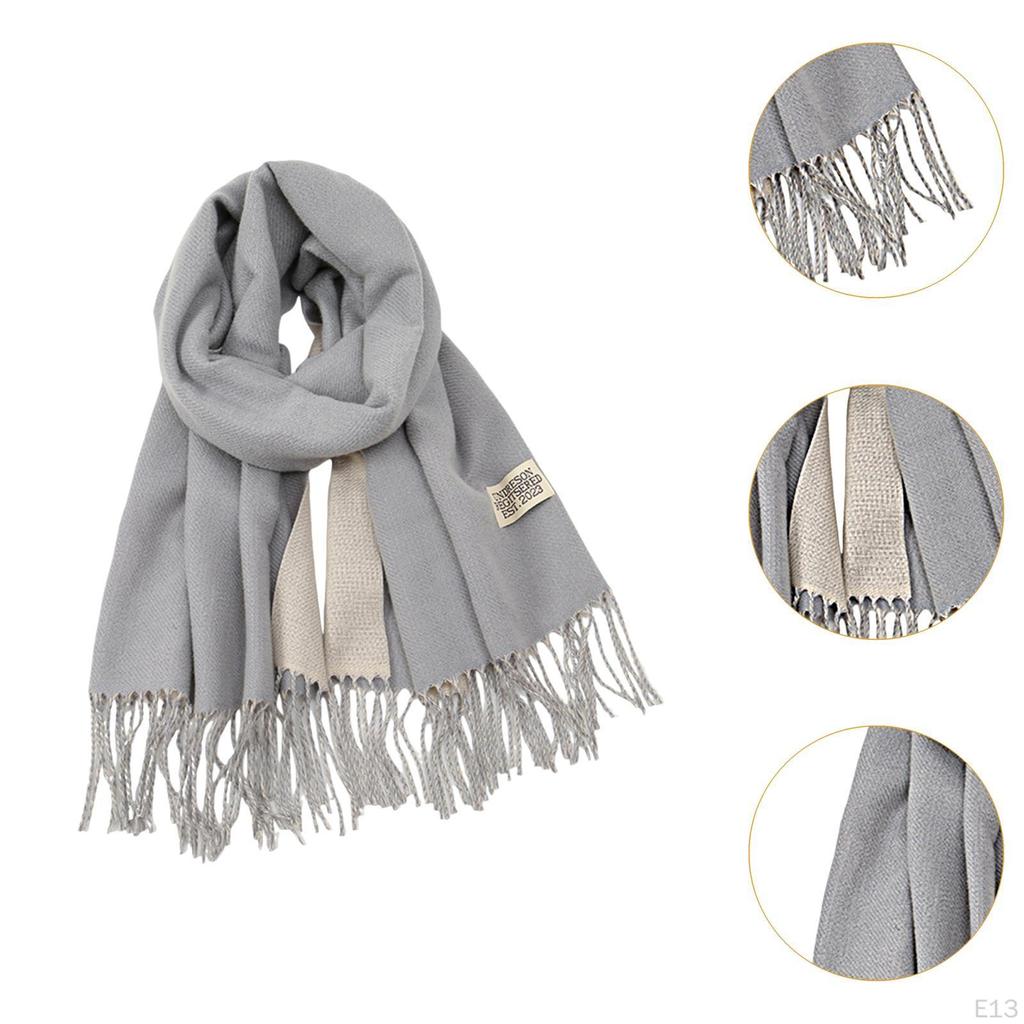 Fall Winter Scarf Pashmina Shawl Wrap Trendy Long Lady Women's for Evening