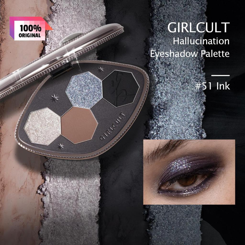 girlcult Палетка теней для век «Галлюцинация» 3,6 г/0,13 унции (4 варианта цвета)