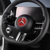49mm Carbon fiber Car Steering Wheel Center Logo Emblem Stickers Decal For Mercedes-Benz GLA CLA New C E Class 16-19 Accessories QQ2