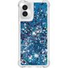 Совместимый с Motorola Moto G Power 5G 2024 Чехол Жидкий Глиттер Милый Чехол для Телефона Блестящий Плавающий Кварцевый Песок Ударопрочный Защитный ТПУ Девичий Женский Чехол