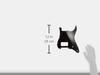 Накладка для электрогитары Scud ST, 1 звукосниматель Humbucker, SC-B3P-4, черная, 3-составная