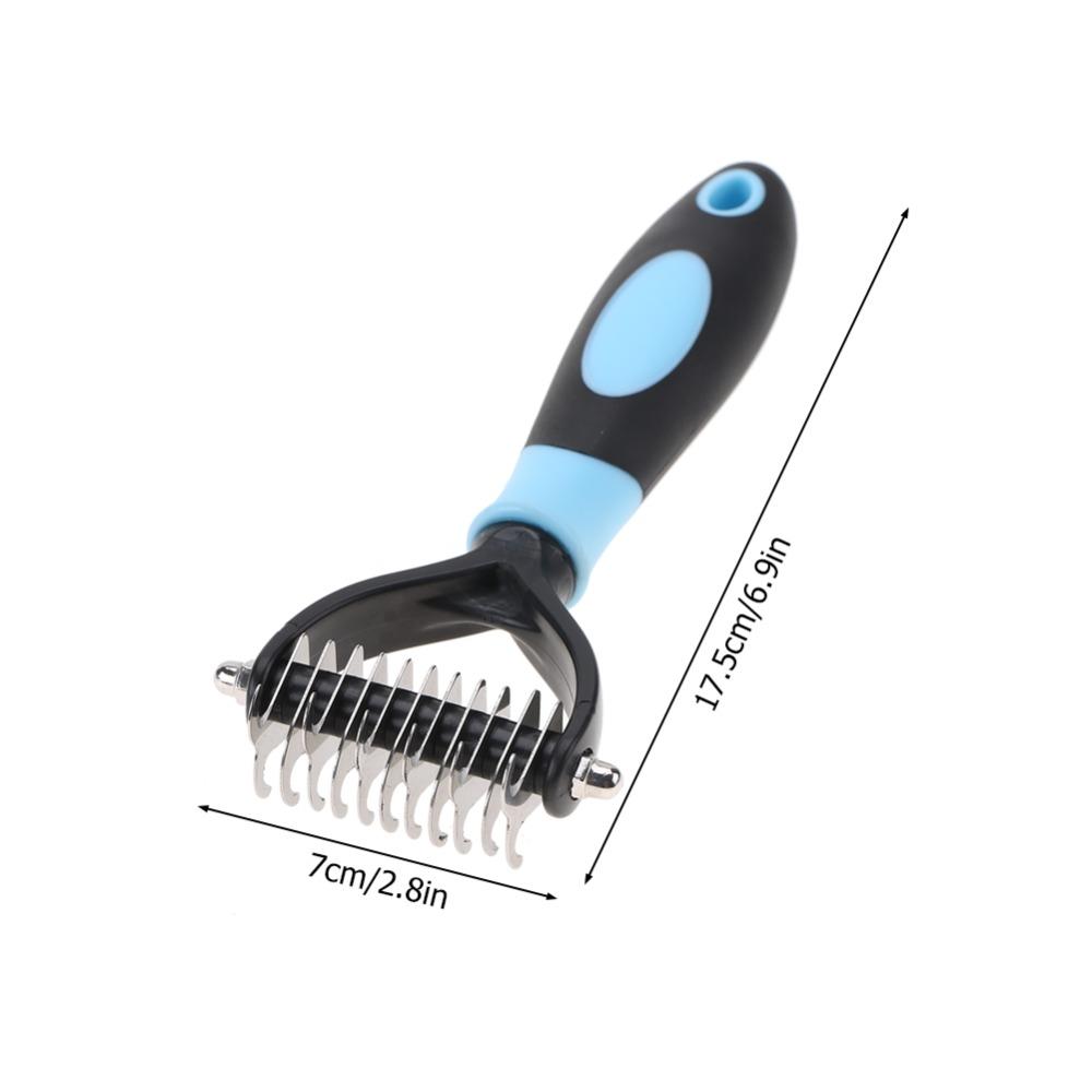 Non-slip Grip Dematting Comb Smooth Teeth Pet Grooming Comb Tangle Remover  Home Pet Care
