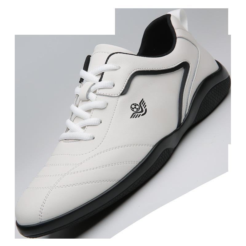 Кожаная обувь мужская весна мужская кожаный тонкий ремень спортивная повседневная обувь нескользящая мягкая подошва белые туфли Форрест Гамп мужские