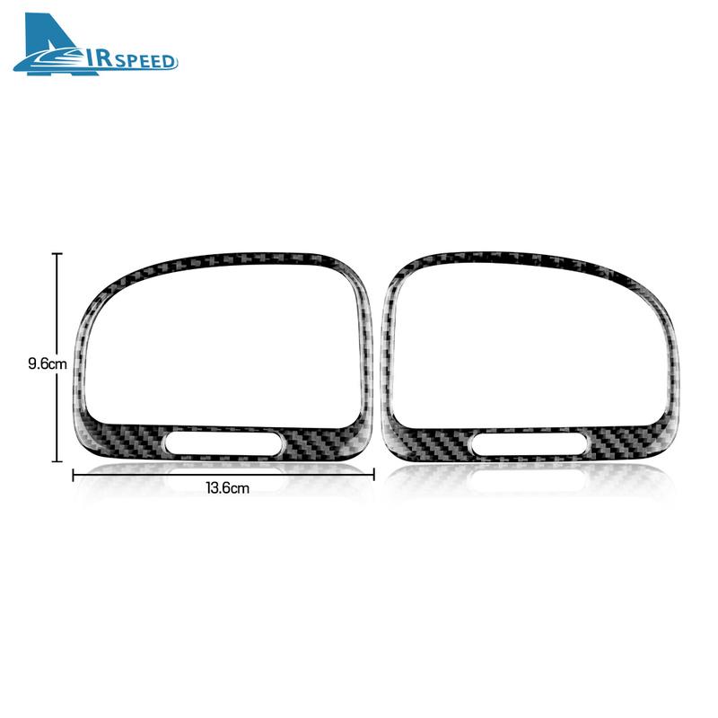 Real Soft Carbon Fiber Sticker for Volkswagen VW Golf 6 MK6 GTI R 2008-2013 Car Air Conditioner Outlet Panel Trim Accessories