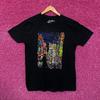 Город Кайдзю Центр Неоновые Огни Годзилла Футболка Threadless Размер L