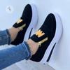 New Fashion Women Casual Sneakers Printed Side Zipper Platform Plus Size Vulcanized Shoes Zapatos Mujer