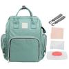 Baby Nursing Nappy Bag Multifunctional Large Capacity Travel Diaper Mummy BackpackLake Green