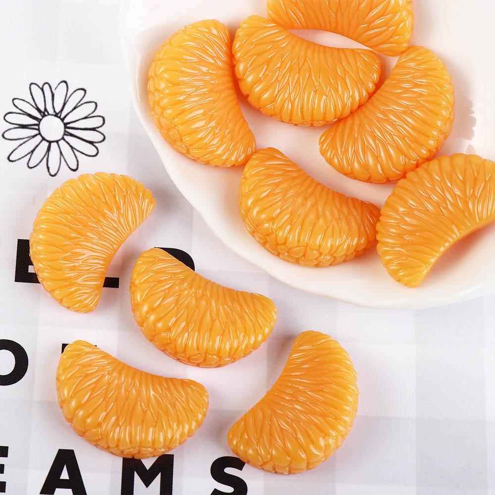 Decoration Lifelike Decorative Mini Fake Orange Slices Home Decor Artificial Fruit Simulation