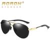 aoron Fashion Polarized Sunglasses Metal Frame Sun Glasses Driver Driving Glasses UV400 Anti-glare Eyewear for Men Women