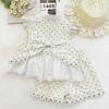 Girls Summer Polka Dot Daisy Ruffle Sleeve Lace Top And Shorts Two Piece Set Cute Casual Outfit For Kids