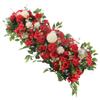 100cm Wedding Arch Flowers, Artificial Flowers Arrangement Swag, Silk Fake Peonies Rose Floral Row for Wedding Backdrop Decor DIY Party Ceremony