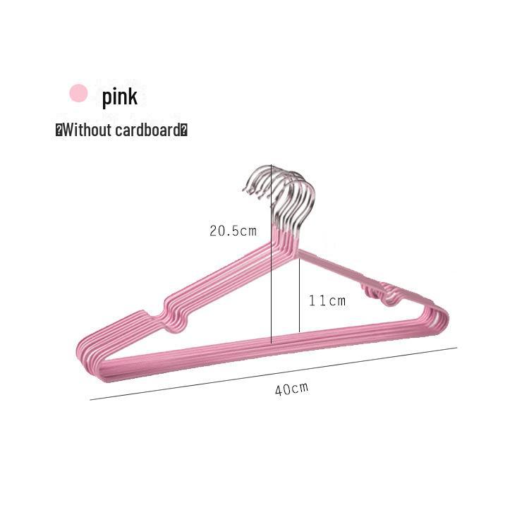Нескользящая металлическая вешалка с пластиковыми крючками для взрослой и детской одежды