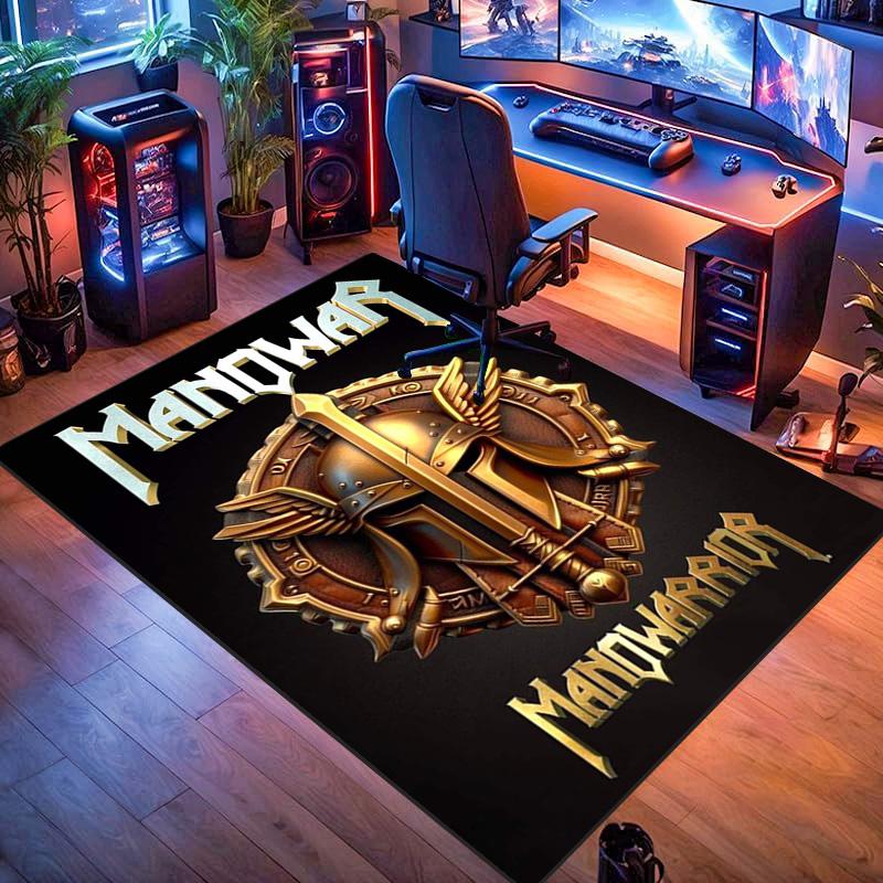 Manowar: Warrior's Fury carpet Home Decor printing Doormat Office chair cushion Bathroom mat