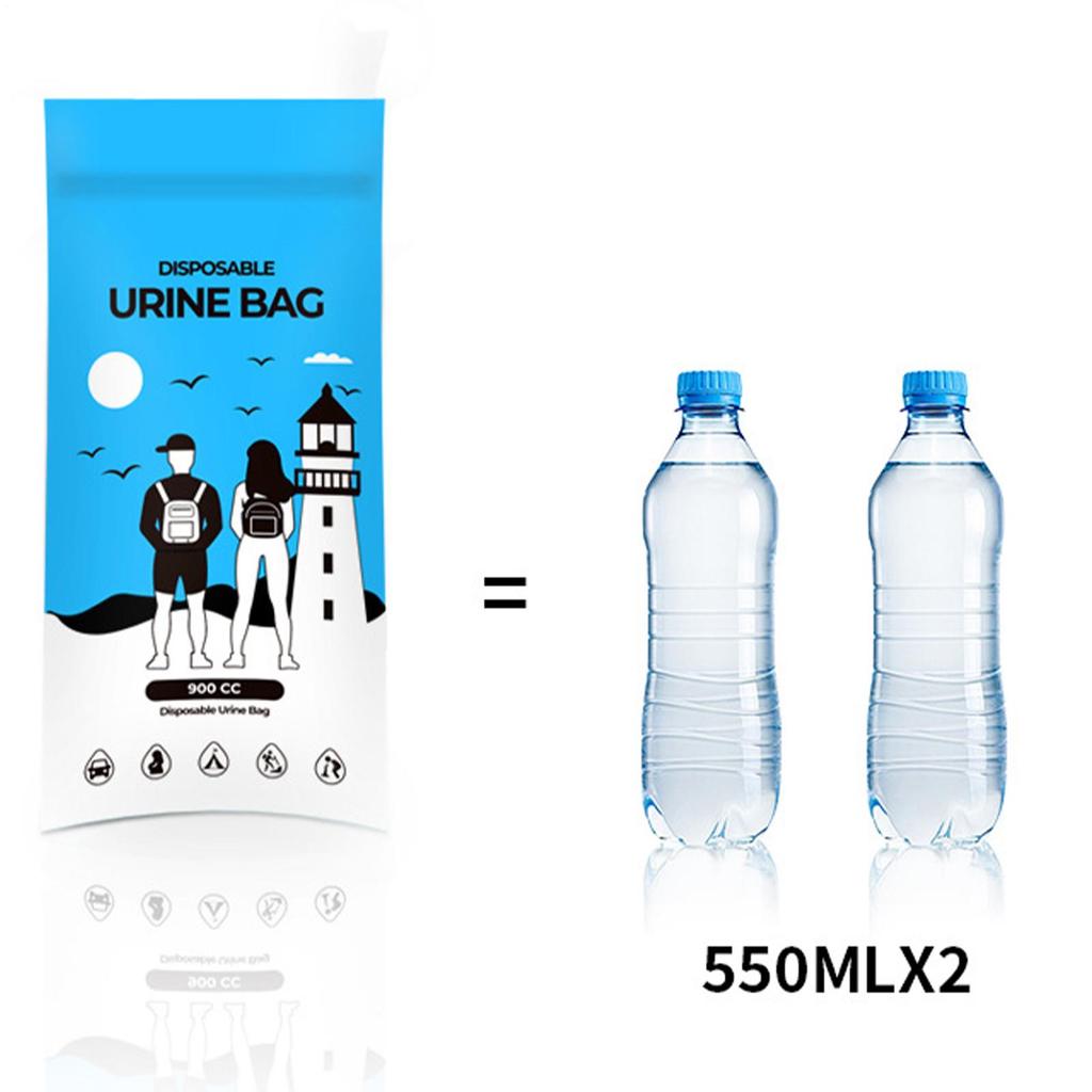 Urine Bags For Women Leak-Proof 900cc Pee Funnel Pee Bags For Travel For Men Women Elderly Camping Hiking Backpacking Car Road