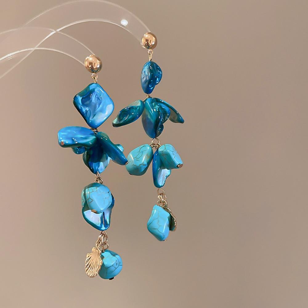 Имитация жемчуга Богемские ракушки бусины браслет украшения натуральные раковины пляжные серьги повседневные