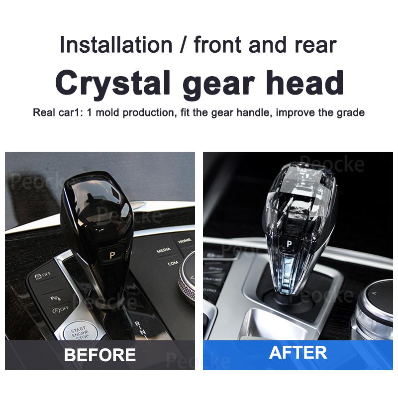 Crystal Gear Shift Knob For BMW G20 G28 G21 G22 G23 G26 Gearbox Lever Head G02 G29 G07 G06 G05 G15 G16 G08 Gear Change Handles
