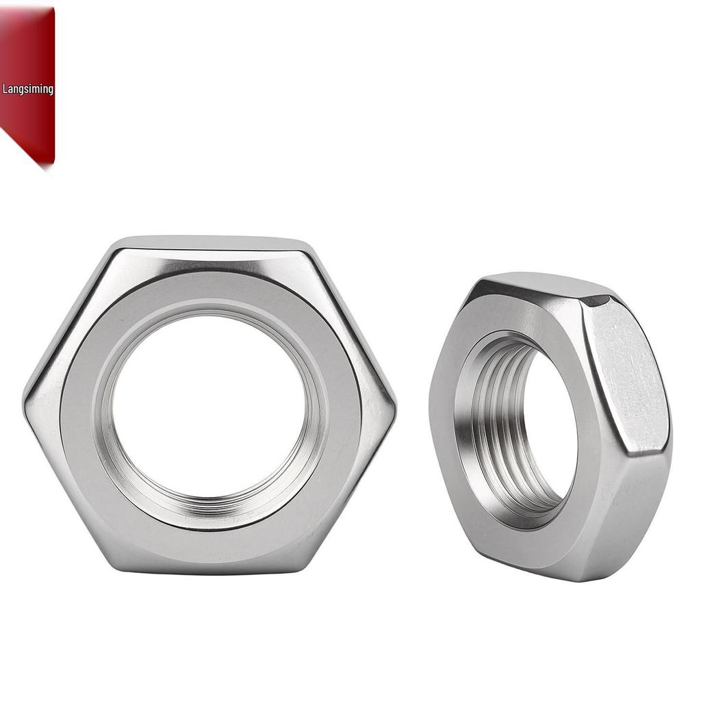 304 Stainless Steel Hex Thin Nut Cap - Sizes M2.5 to M20