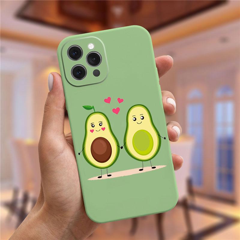 Чехол moskado Avocado Yoga с забавным узором для iPhone 11 Pro Max 12 13 Mini X XS Max XR 7 8 Plus SE 2020 TPU Silicone Cover Coque