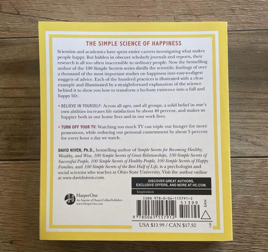 [USED] 100 Simple Secrets of Happy People