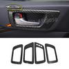 ABS Carbon Fibre For Toyota Highlander Kluger 2014- Accessories Car Inner Door Bowl Protector Frame Cover Trim Car