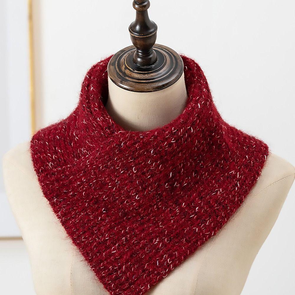 Зимний теплый шарф для шеи, ветрозащитный водолазка, простой шарф для женщин и девочек