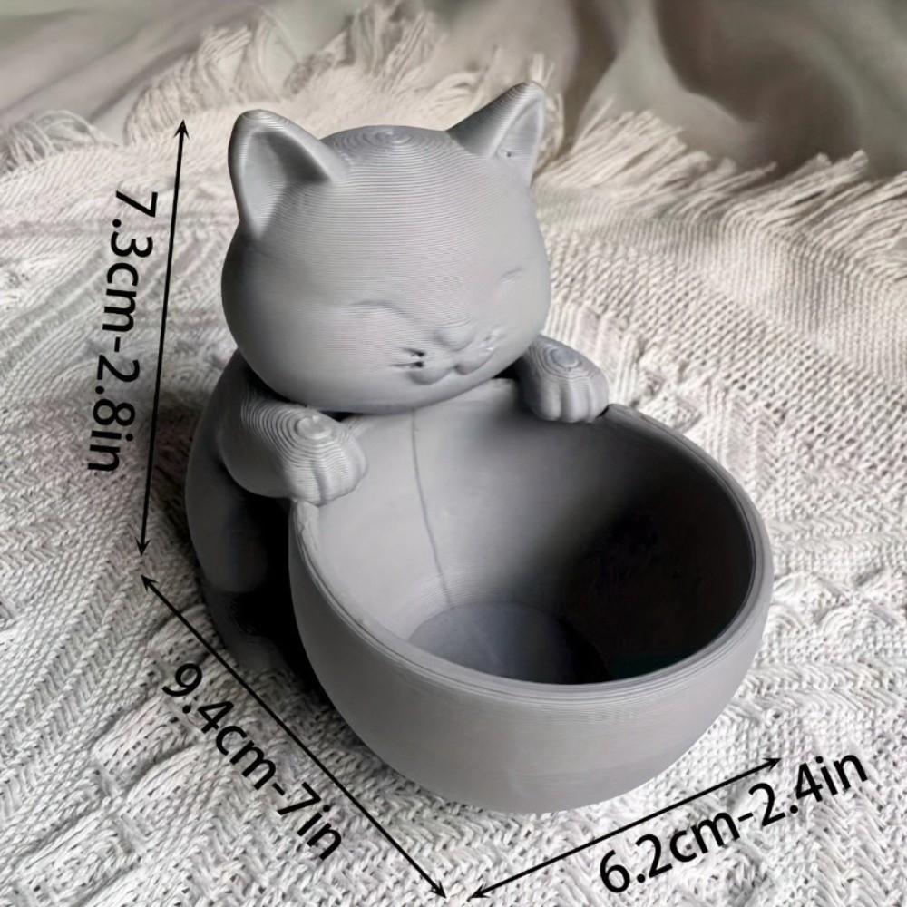 Garden Decor Cat-Shaped Planter Pot Ornaments Cacti Plant Pot Cute Succulents Pot Desk