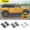 TESIN ABS углеродное волокно внешняя дверная чаша декоративная крышка Наклейки для Ford Bronco Sport 2022 автомобильные внешние аксессуары