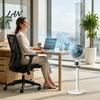 Living Room Fan Mini Floor Fan, Portable USB Air Circulation for Home Office, 3 Natural Breeze Speed Quiet Stand with 5m Airflow, Wide Angle