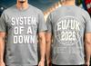 System of A Down EU и UK Тур 2026 Мерч Футболка Мужская Женская Популярная Модная Оверсайз Футболка Уличная Мода Подарок Фаната