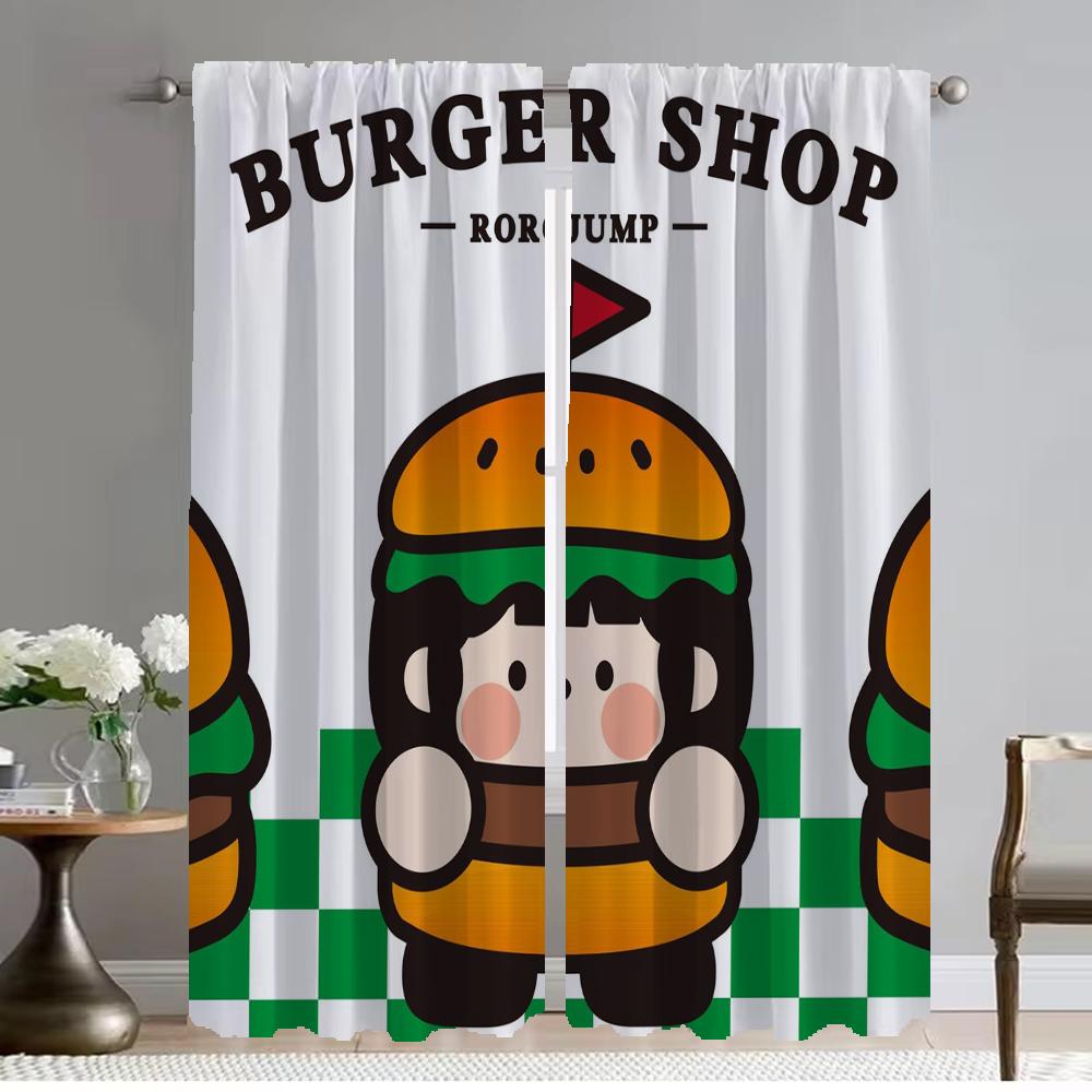 Шторы от комаров 2 шт. Rorojump Tulle для спальни Blackout Curtain Shades Шторы для детской комнаты Перегородка для гостиной и кухни
