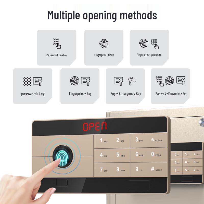 Tiger Lingyao Series 45cm Fingerprint Password Home & Office Safe