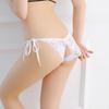 Сексуальные женские кружевные мягкие прозрачные трусы с завязками без вырезов, нижнее белье стринги